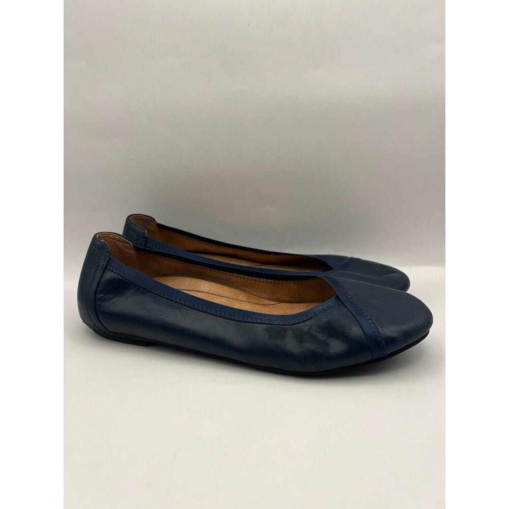 Vionic Navy Blue Leather Ballet Flats